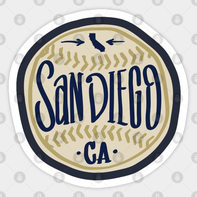 San Diego Hand Drawn Script Design Sticker by goodwordsco